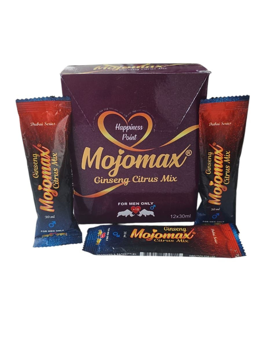 MOJOMAX Ginseng Citrus Mix – Fresh Energy, Naturally : Carton (12 Packs × 12 Units)