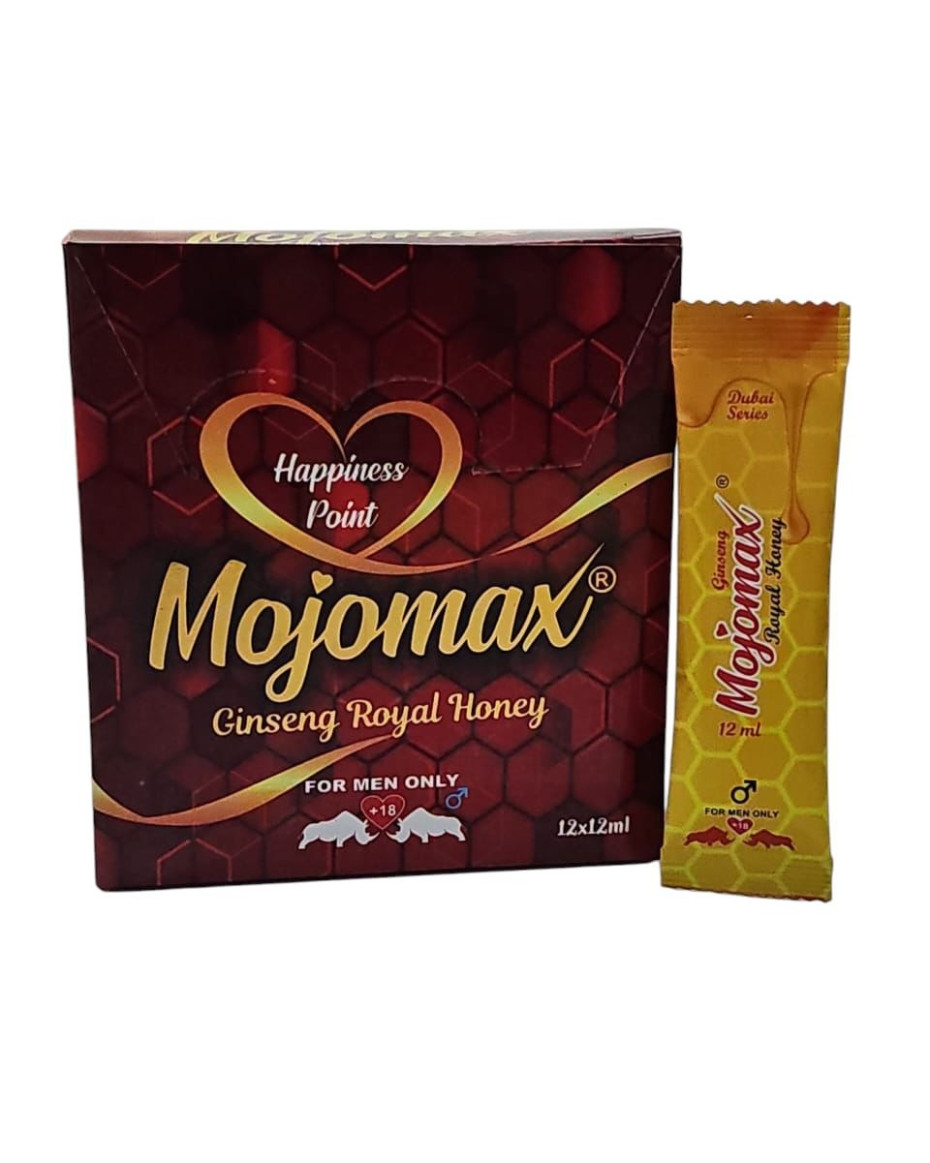 MOJOMAX Ginseng Royal Honey – Natural Vitality Formula : Carton (12 Packs × 12 Units)